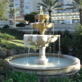 Fuente de agua de mármol de la piscina del jardín de mármol al aire libre del nuevo diseño en venta